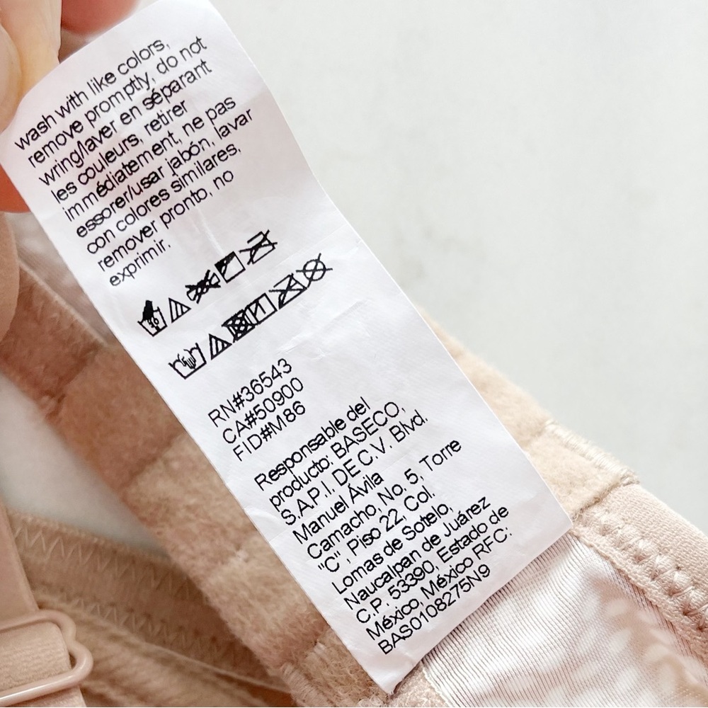Warner's Invisible Wire Free T-Shirt Bra Light Beige Lined Printed Size 38B - Picture 4 of 8